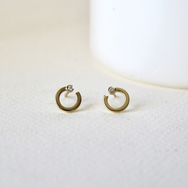 Pendientes ARLET Diamante y Oro