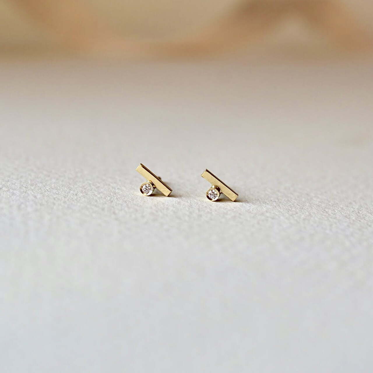 Pendientes Lis kids Oro y Diamante