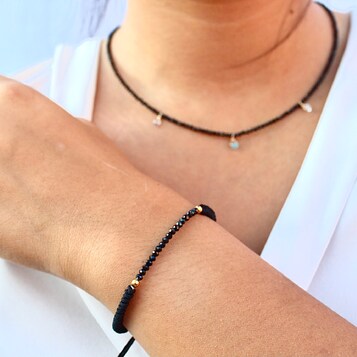 Pulsera Martina  Espinela y Plata con Baño de Oro