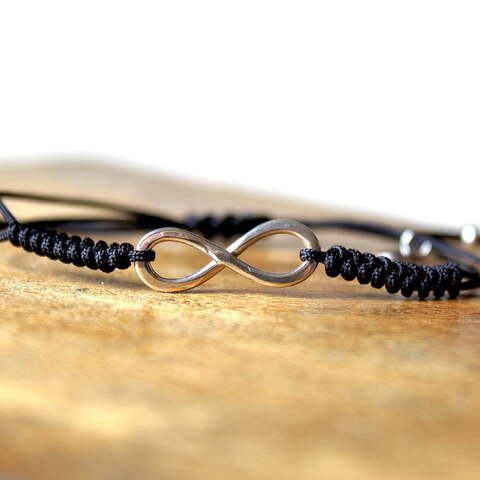 Pulsera MAN Infinito Plata