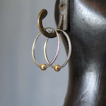 Pendientes Round Oro Pequeño