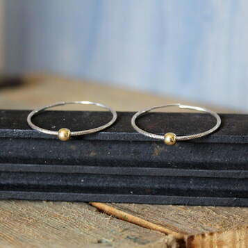 Pendientes Round Oro Pequeño