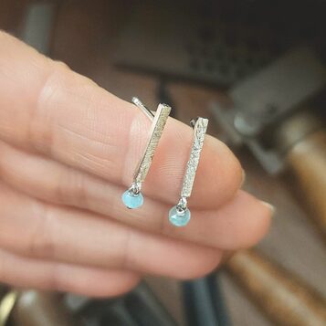 Pendientes Mia Plata y Amazolitas