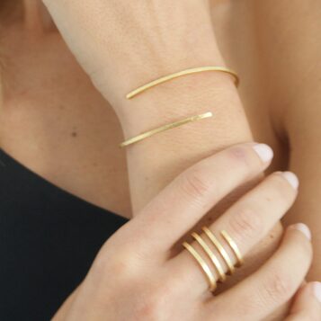 Pulsera Aixa en Plata con Baño de Oro