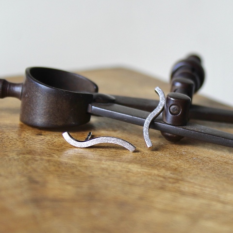 Pendientes Serpentín plata