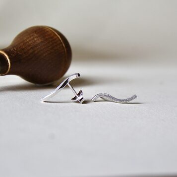 Pendientes Serpentín plata