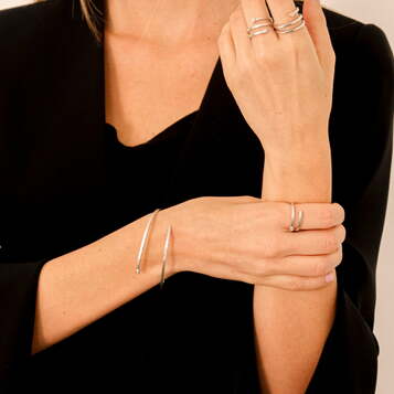 Pulsera Aura Diamante y Plata