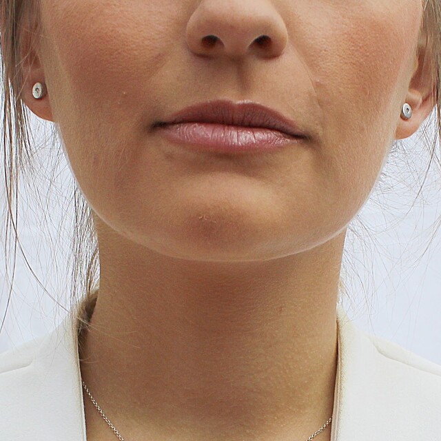 Pendientes Nora Diamante y Plata