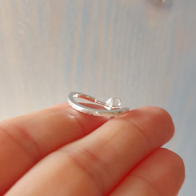 Pendientes Cora pequeño Plata
