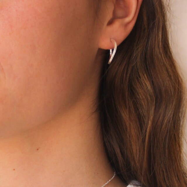Pendientes Cora pequeño Plata