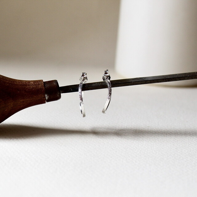 Pendientes Cora pequeño Plata