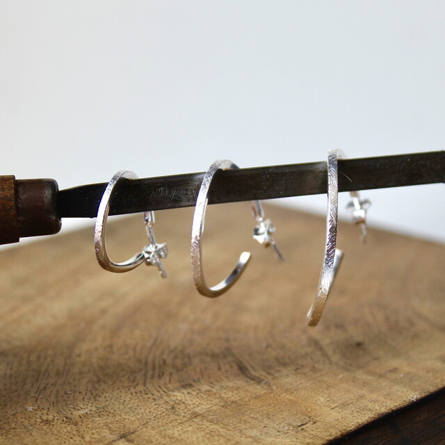 Pendientes Cora grande Plata
