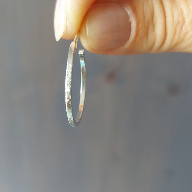 Pendientes Aro mediaNo Plata