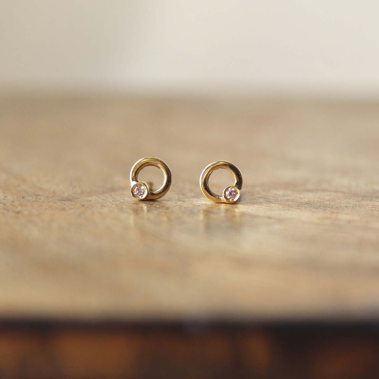 Pendiente Cloe mini kids Oro y Diamante