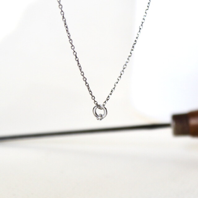 Colgante Cloe mini kids Diamante y Plata