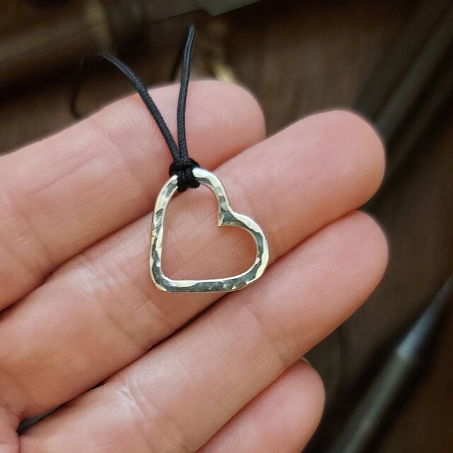 Colgante Corazón martelé Plata