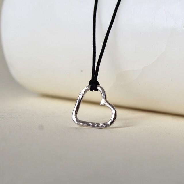 Colgante Corazón martelé Plata