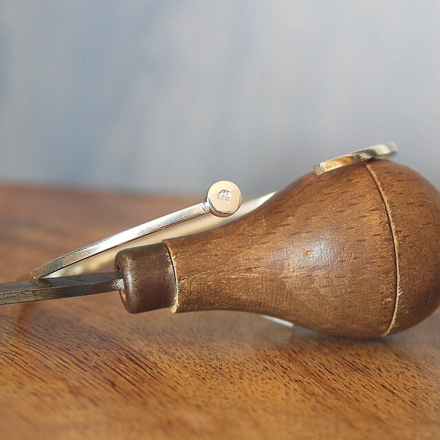 Colgante Nora  Plata y Diamante con cordón