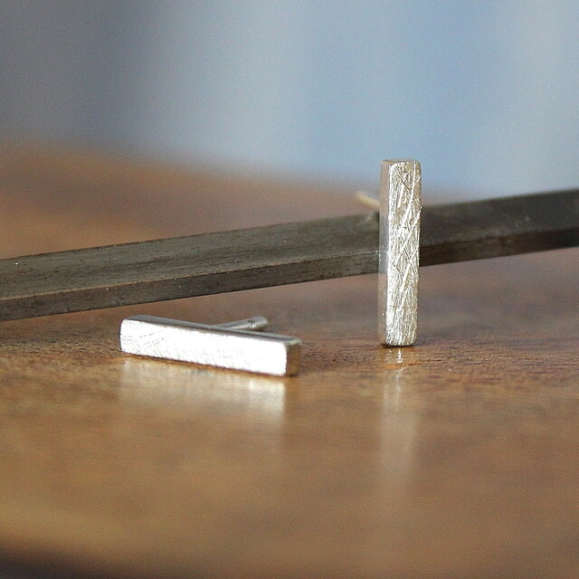 Pendientes Rusk Plata pequeño