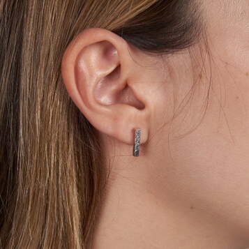 Pendientes Rusk Plata pequeño