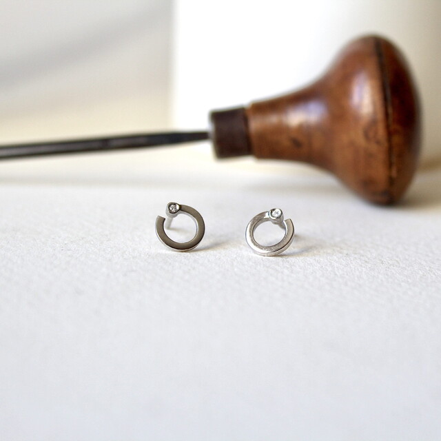 Pendientes ARLET Diamante y Plata