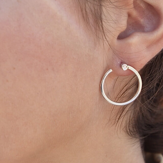 Pendientes Nadia Diamante y plata