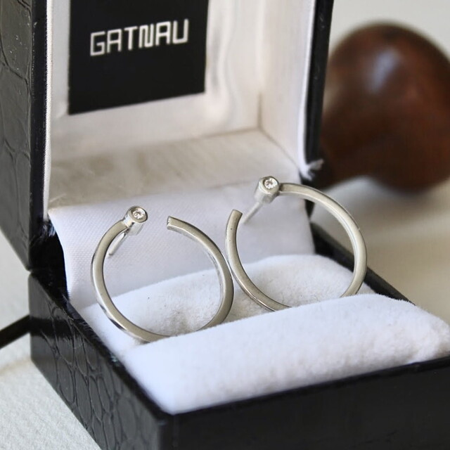 Pendientes Nadia Diamante y plata