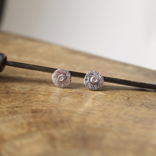 Pendientes Quer Plata y Diamante