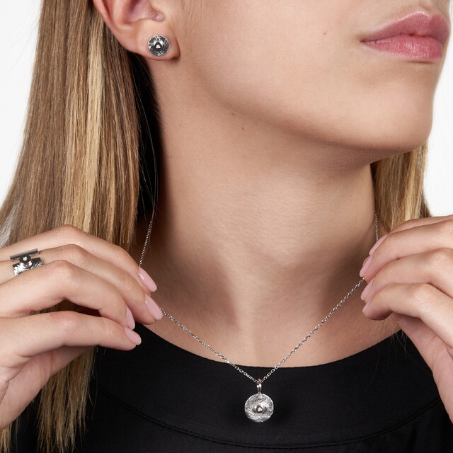Pendientes Quer Plata y Diamante