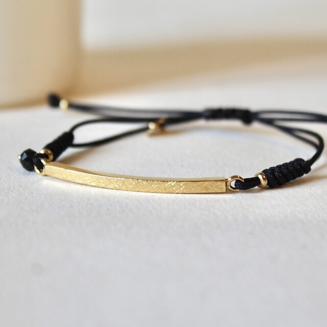 Pulsera Mia grande Plata con baño de oro y Espinela