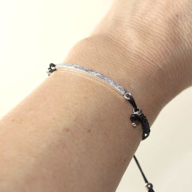Pulsera Mia grande Plata Espinela