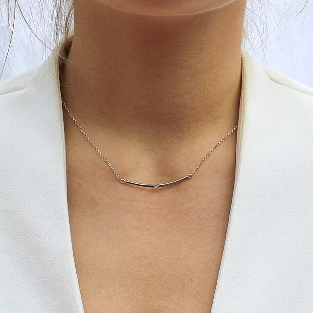 Pulsera Àneu Diamante y Plata
