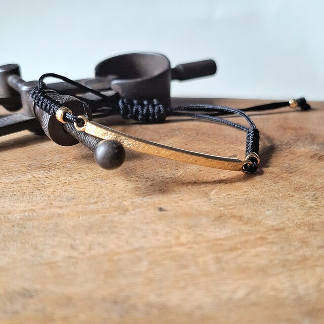 Pulsera Man Rusk Plata con Baño de oro