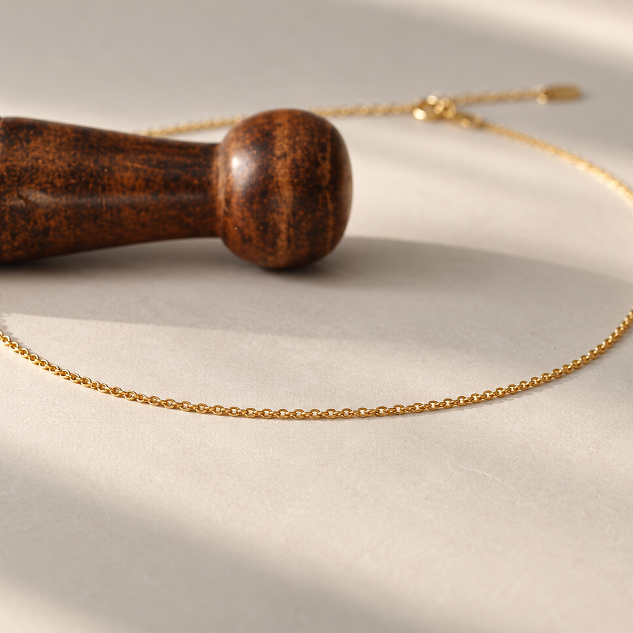 cadena plata con baño de oro con extensión