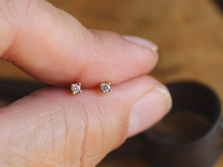 Pendiente Juliette Oro y Diamante