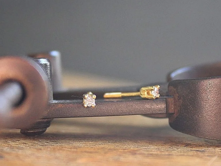 Pendiente Juliette Oro y Diamante