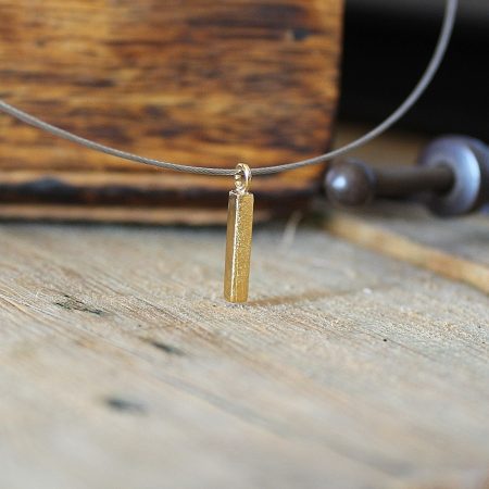 Joyas hechas a mano Colgante Rusk Pequeño Plata con Baño de Oro
